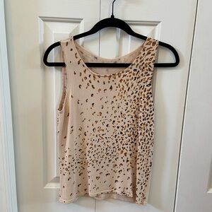 Vintage knit cheetah tank
